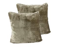 Amago Kissenbezug 2er-Set, Cashmere-Feeling, 50 x 50 cm, Taupe, 40132-71-A2