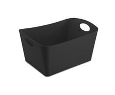 koziol Aufbewahrungsbox 15 L Boxxx L, Kunststoff, solid schwarz, 31 x 48 x 23,7 cm