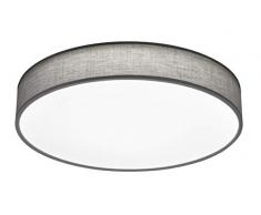 Trio Leuchten LED Deckenleuchte Lugano 621914011, Stoffschirm, 40 Watt, Helligkeit und Lichtfarbe einstellbar