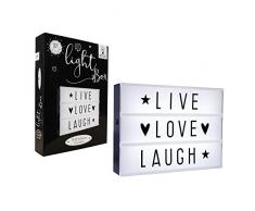 LED Leuchtkasten inkl.Buchstaben/Symbole Batteriebetrieb Deko Lampe Lightbox