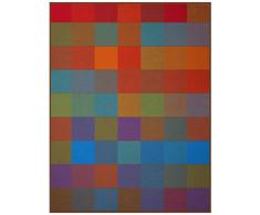 Biederlack Kuscheldecke bunt, Sofadecke 100% Baumwolle, 150 x 200 cm