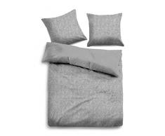 TOM TAILOR Unisex Heimtextilien & Bettware Gemusterte Wende-Bettwäsche Grey,135/200