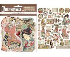 STAMPERIA INTERNATIONAL, KFT DFLDC04 DIECUTS STAMPERIA ORIENTAL G, Orientalischer Garten, Einheitsgröße