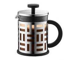 Bodum EILEEN Kaffeebereiter (French Press System, Permanent Filter aus Edelstahl, 0,5 liters) glänzend