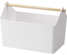 YAMAZAKI Aufbewahrungsbox, Polypropylen, Weiß, One Size