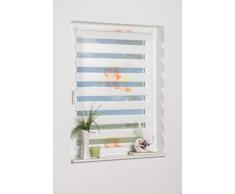 K-home Klemmfix Doppelrollo Denia ohne Bohren Orange 50 x 200 cm (B x L) Design:Blume