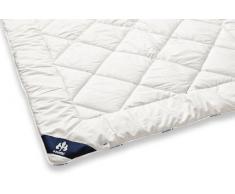 Badenia Bettcomfort Irisette Merino wash Steppbett Duo mit Baumwollbezug für den Sommer, 200 x 200 cm