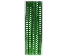 Prym weiß Polka Dot Satinband, Satin, Grün, 6 mm, 4 m