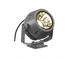 SLV Flac Beam LED Strahler mit Philips DLMi Modul 2000 lm, 3000 K, steingrau 231092