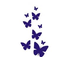 INDIGOS 4051095015222 Wandtattoo w183 Schmetterlinge 120 x 65 cm, blau