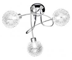 Wofi Deckenleuchte, 3-flammig, ø 45 cm, Ausladung 27 cm, chrom 9306.03.01.0000