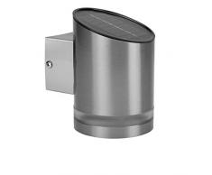 Smartwares Solar-Wandleuchte Sensor Außenleuchte Lampe 0,5 W Silber GWS-002-DS