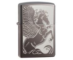 Zippo PL 28802-150 Pegasus Feuerzeug, Messing, Edelstahloptik, 1 x 3,5 x 5,5 cm