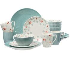 Ritzenhoff & Breker Kombiservice Julia, 16-teilig, Türkis, Porzellan