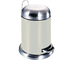 Unimet Treteimer, Edelstahl, weiß, 25 x 25 x 39 cm