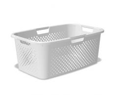 Sundis Pixel Wäschekorb, weiß, 58 x 38 x 23,5 cm
