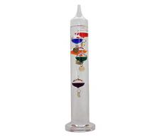 KOCH Galileo Thermometer, (M), 34 cm, 5 Kugeln, bunt