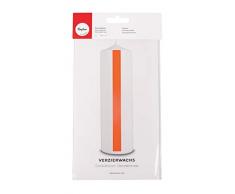 Rayher 3103734 Verzierwachs, orange, 2 Verzierwachsplatten 20 x 10 cm, Wachsfolie zum Kerzen verzieren, Kerzenwachs, Wachsfolie