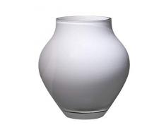 Villeroy & Boch Oronda Kleine Vase Arctic Breeze, 17 cm, Glas, Weiß