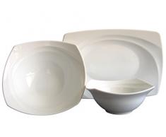 Creatable 13164, Serie Celebration Weiss, 3tlg Servierset, Porzellan, 35.5 x 26.5 x 25.5 cm, 3-Einheiten
