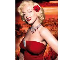 empireposter - Monroe, Marilyn - Red Dress - Größe (cm), ca. 68x98 - Poster, NEU - Beschreibung: - Filmposter Kino Movie Foto Marilyn Monroe -