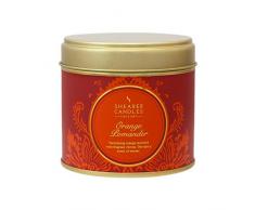 Shearer Candles Victorian Winter SC0603 Duftkerze in der Dose, Duftnote: Orange und Zimt, goldfarben / Orange