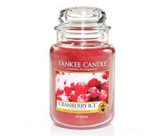 Yankee Candle Duftkerze im großen Jar, Cranberry Ice, Brenndauer bis zu 150 Stunden