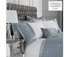 Catherine Lansfield Pailletten Cluster Kissen, 30 x 40 cm, Polyester, Duck Egg, 40 x 30 x 1 cm