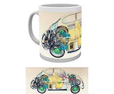 empireposter - Volkswagen - Cross Section - Größe (cm), ca. Ø8,5 H9,5cm - Lizenz Tassen, NEU - Beschreibung: - VW Käfer Schnittbild – Keramik Tasse, weiß, bedruckt, Fassungsvermögen 320 ml, offiziell lizenziert, spülmaschinen-