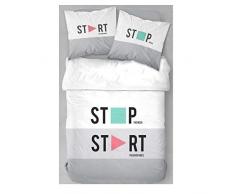 Today 100359 Bettbezug und KissenbezÃ¼ge, Grau, 220 x 240 cm