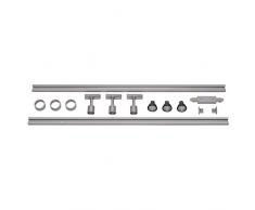 SLV LED Schienensystem PURI | Starter Set | 1Phasen Schienen-Leuchte zur individuellen Innen-Beleuchtung | dreh- und schwenkbare Decken-Spots, Strahler-Schiene, Deckenstrahler, Decken-Lampe | 3x GU10