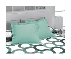 Sabanalia - Pack 2 Stück Kissen Basic Colours, 50 x 50, grün