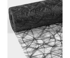 25 m x 30 cm Sizoweb® Vlies Original Tischband Tischläufer schwarz für Hochzeit