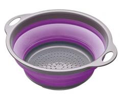 Colourworks Faltbarer Seiher, 2,8 Liter, 24 cm – Violett