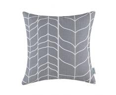 CaliTime Kissenbezüge, Kissenhülle 1 Stück Kissen Werfen Kissen Abdeckungen Fälle Schutz Muscheln zum Couch Sofa Schlafzimmer Zuhause Weihnachten Dekor (50cm x 50cm)