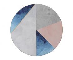 CREATIVE TOPS Platzsets mit Kork-Rückseite, Bedruckt, rund, Kork, Geometric Palette, Placemats