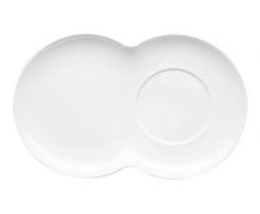 Thomas Loft Untere für Becher und Müsli Schale, Porzellan, Weiß, Spülmaschinenfest, 13 cm, 15581