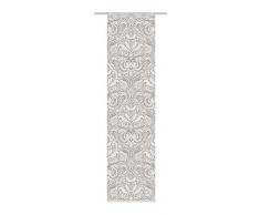 Home Fashion 86204-703 grau H:245 x B:60 cm Schiebevorhang Digitaldruck Novara, Dekostoff-Seidenoptik