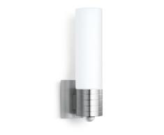 Steinel Sensor Außenleuchte L 260 LED, 8.6 W LED Lampe, 240° Bewegungsmelder, 12 m Reichweite, 700 lm, Edelstahl