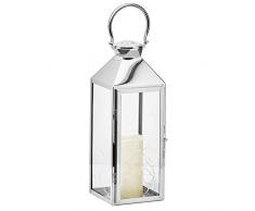 Gartenfreude 9000-1001-01 Laterne, Edelstahl, M mit LED - Beleuchtung