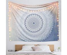 Dremisland Indischer Wandteppich Wandbehang Mandala Blume Tuch Wandtuch Tapestry Indien Hippie Boho Stil als Dekotuch Tagesdecke Indisch Orientalisch Psychedelic