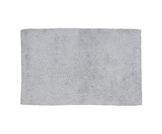 Kela 20435 Badematte, Rutschhemmend, 100 % Baumwolle, 120 x 70 cm, Ladessa, Hellgrau