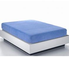 Sabanalia Spannbettlaken, Coralin, verstellbar Bett 150 cm, blau