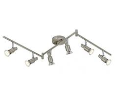 Briloner LeuchtenDeckenleuchte, LED Lampe, Deckenlampe, LED Strahler, Spots, Wohnzimmerlampe, Deckenstrahler, Deckenleuchte Wohnzimmer, Deckenspot, Deckenbeleuchtung, schwenkbar