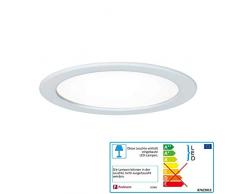 Paulmann Leuchten Paulmann 92060 Einbaupanel rund Deckenleuchte 18W Licht 4000K Neutralweiß LED Panel Weiß IP44 spritzwassergeschützt inklusive Leuchtmittel Einbauleuchte, Kunststoff, 18 W