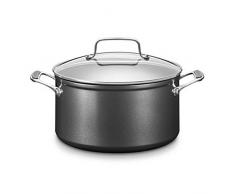 KitchenAid Kochtopf, Aluminium, schwarz/silber, 24 cm
