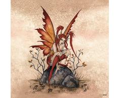 Tree-Free mit 3,5 x 3.5-inch 60549 rot mit Mischief Fairy von Amy Brown Kühlschrank Magnet