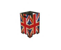 Werkhaus Photohocker 148-Union Jack Hocker, Holz, bunt, 29.5 x 29.5 x 42 cm