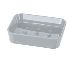Wenko 22459100 Seifenablage Candy Grau - Seifenschale, Polystyrol, 12 x 3 x 9 cm