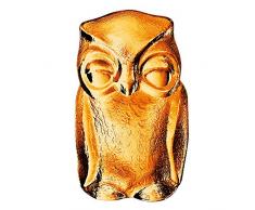 Spiegelau & Nachtmann, Glasfigur große Eule, Größe: 10 cm, Kristallglas, Crystal Animals, Orange, 0093632-0